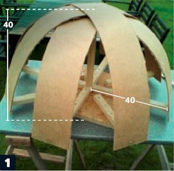 Kupolmallen till murad pizzaugn Kupolmallen till murad pizzaugn